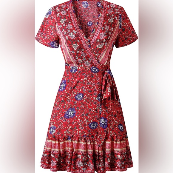 NWT. Wrap/tie dress by Zesica. - Picture 7 of 9